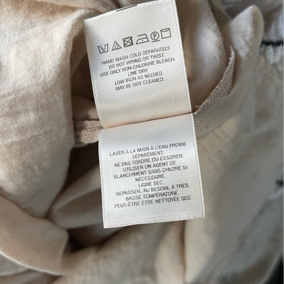 MAEVE/Anthro Boho Style Beige Embroidered Floral Dress, Spaghetti Strap—Size S•• - Picture 10 of 16